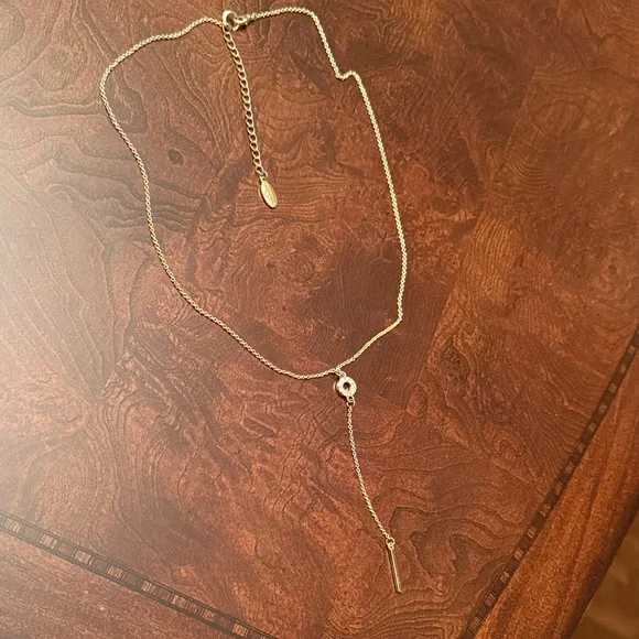 Ann Taylor Gold Lariat Necklace - Picture 1 of 5